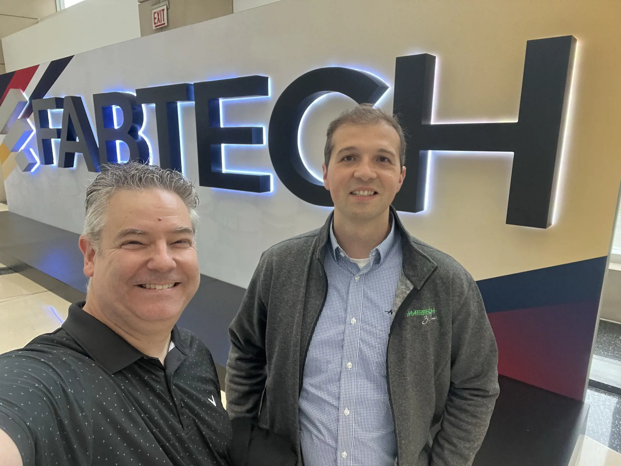 Retour sur la visite de Darko et Jean-Fran&#231;ois au Fabtech 2023 &#224; Chicago! 